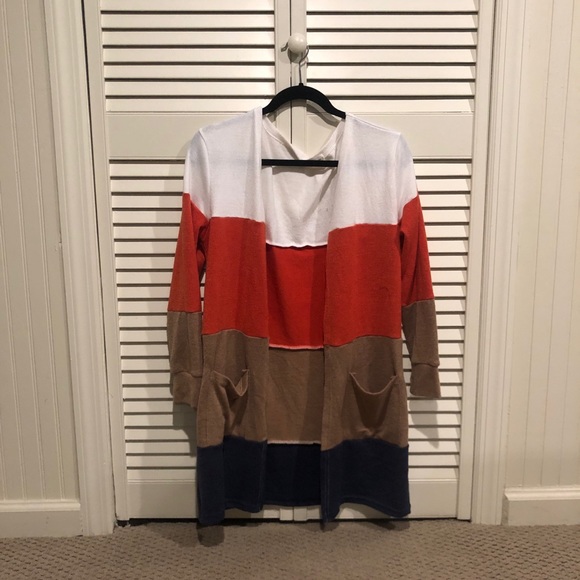 Goodnight Macaroon Colorblock Cardigan NWOT - Picture 4 of 6